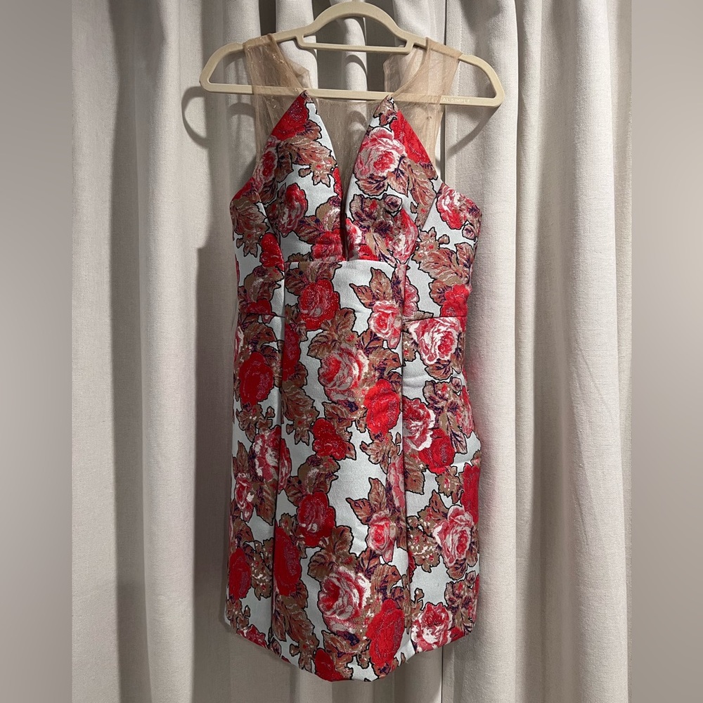 Topshop Brocade Dress